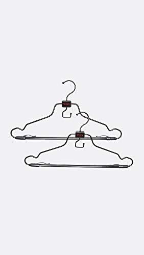 TUMI - 2-Piece Hangers Set - Travel Clothes Hanger for Suit, Coat & Trousers - Space Saving Garment Bag Hangers w/ Hooks - Black - Image 2