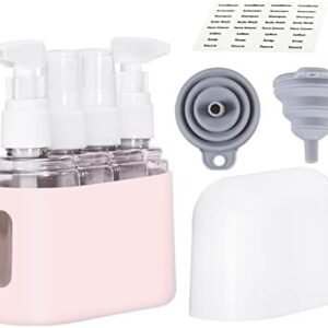 Bpluma Travel Bottles, Leak Proof Containers For Toiletries TSA Approved Airplane Accessories Kits For Liquid With Labels