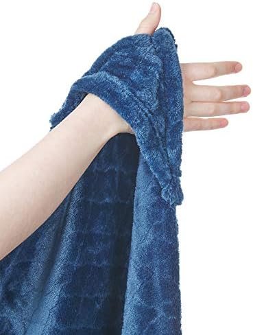 Outrageously Soft Convertible Cozee 2 in 1 Blanket and Pillow Combo- Oversized Lightweight Camping Throw That Folds Into Travel Pillow 60 x 70 Inches - Sapphire Blue - Image 5