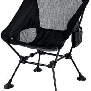 iClimb Ultralight Compact Camping Folding Beach Chair with Anti-Sinking Large Feet
