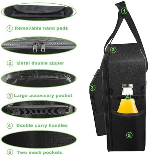 Carrying Bag for Ninja SLUSHi Slushie Machine FS301, Portable Outdoor Slushie Machine Travel Carrier Case Frozen Drink Maker Bag with Front-Opening Design and Large Accessory Pocket - Image 5