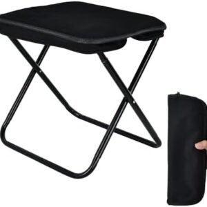 Collapsible Stool, Portable Chair, Lightweight Portable Stool for Adults, Portable Chairs for Adults, Holds Up to 330LBS, Ideal for Camping, Hiking, Outdoors, and Events