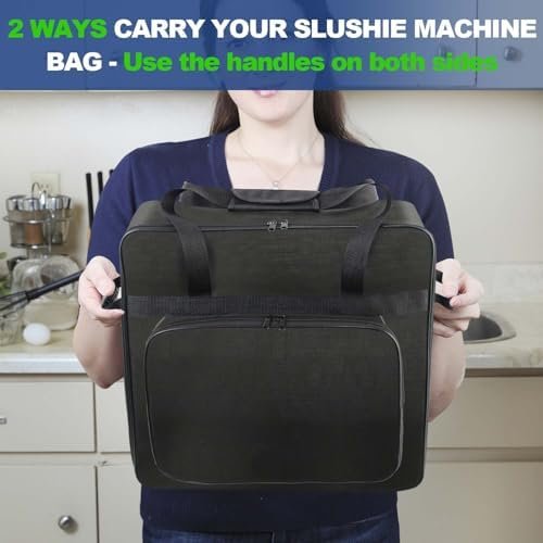 Carrying Bag for Ninja SLUSHi Slushie Machine FS301, Portable Outdoor Slushie Machine Travel Carrier Case Frozen Drink Maker Bag with Front-Opening Design and Large Accessory Pocket - Image 7