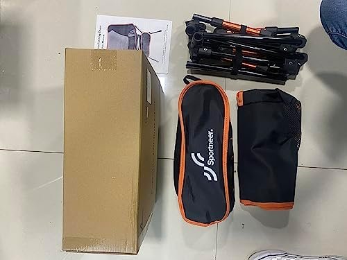 Sportneer Camping Chairs, Lightweight Outdoor Chairs with 2 Side Pockets & Storage Bag, Foldable & Portable Lawn Chairs for Camping Hiking Lawn Picnic Beach Outdoor Travel (1, Orange) - Image 8