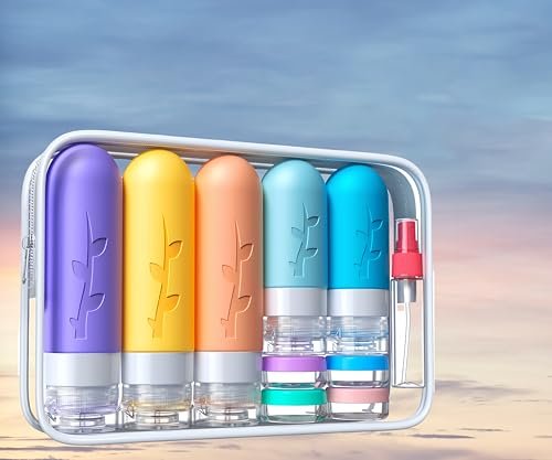 19pack Travel Bottles for Toiletries, TSA Approved Silicone Travel Size Containers for toiletries, Refillable & Leakproof Travel shampoo and conditioner bottles - Image 6