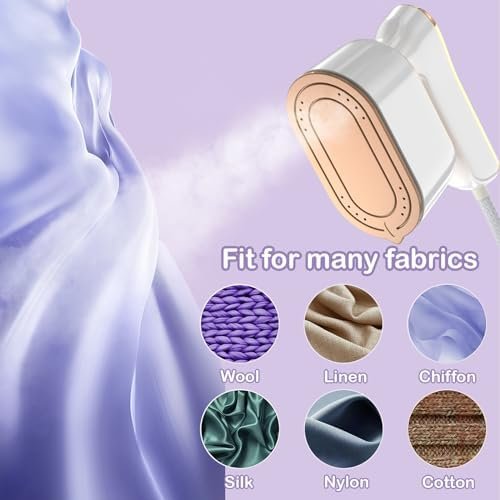 Travel Steamer Iron for Clothes Mini - Portable Ironing Machine Travel Small Size Portable Steamer Travel College Dorm Home Essentials Steamer for Clothes(White) - Image 7