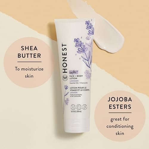 The Honest Company Babe's Mini Must Haves Gift Set | Travel Size Hypoallergenic Lavender Bathtime Essentials | Shampoo + Body Wash (2 fl oz), Face + Body Lotion (1 fl oz), Bubble Bath (2 fl oz) - Image 5