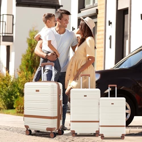 Luggage Sets 3 Piece, Suitcases with Wheels, Hardshell Suitcase Set, PC+ABS Carry on Luggage Set with TSA Lock, Travel Luggage (Navy) - Image 7