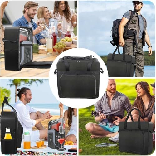 Carrying Bag for Ninja SLUSHi Slushie Machine FS301, Portable Outdoor Slushie Machine Travel Carrier Case Frozen Drink Maker Bag with Front-Opening Design and Large Accessory Pocket - Image 9
