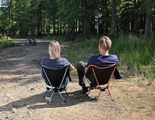 MARCHWAY Lightweight Folding Camping Chair, Stable Portable Compact for Outdoor Camp, Travel, Beach, Picnic, Festival, Hiking, Backpacking, Supports 330Lbs (Blue) - Image 7