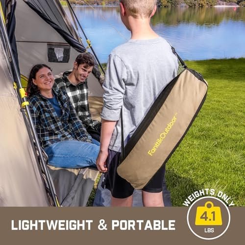 FanttikOutdoor Zeta L8 Max Camping Chair, Portable & Lightweight, Multi-Angle Adjustable, Supports up to 250 lbs, Comfort-Driven Design, High Strength Camping Chair for Travel, Hiking, Fishing (khaki) - Image 5