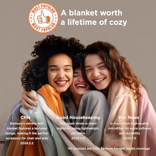 Bedsure Fleece Throw Blanket for Couch Grey - Lightweight Plush Fuzzy Cozy Soft Blankets and Throws for Sofa, 50x60 inches - Image 3