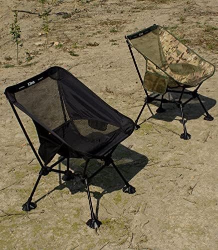 iClimb Ultralight Compact Camping Folding Beach Chair with Anti-Sinking Large Feet - Image 10