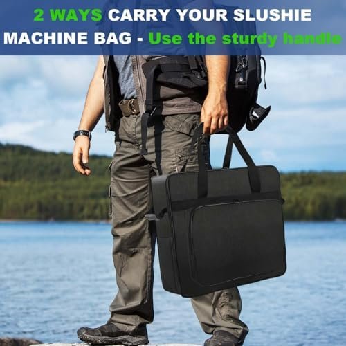 Carrying Bag for Ninja SLUSHi Slushie Machine FS301, Portable Outdoor Slushie Machine Travel Carrier Case Frozen Drink Maker Bag with Front-Opening Design and Large Accessory Pocket - Image 6