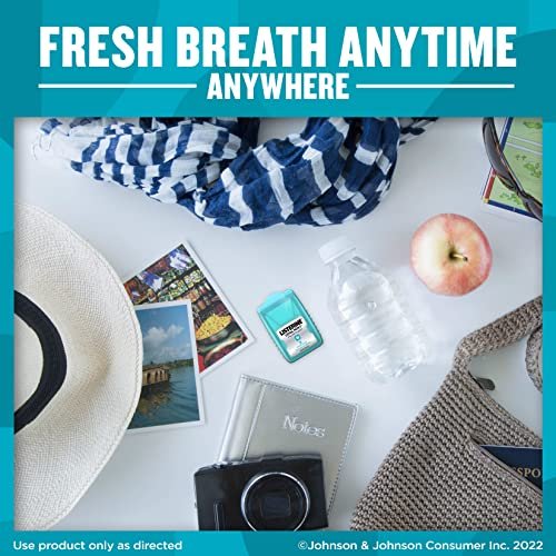 Listerine Cool Mint PocketPaks Portable Breath Strips for Bad Breath, Fresh Breath Strips Dissolve Instantly to Kill 99% of Bad Breath Germs* On-The-Go, Cool Mint, 24-Strip Pack, 3 Pack - Image 8
