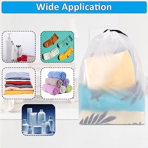 Clear Shoe Bags for Travel 5 PCS, 15.7" x 11.8" Travel Shoe Bags for Packing, Waterproof Drawstring Travel Shoe Storage Bag, Travel Essentials for Men and Women - Image 6