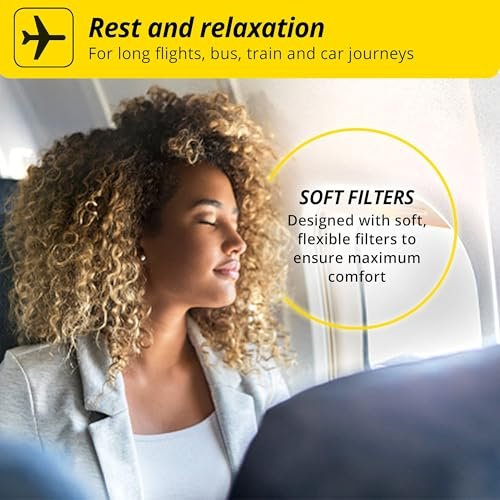 Alpine FlyFit - Earplugs for Pressure Relief & Preventing Ear Pain While Flying - Airplane Travel Essentials - Comfortable Reusable Hypoallergenic Earplugs with Ultra Soft Filter - Image 4