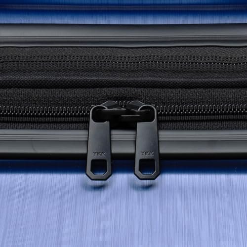 U.S. Traveler Boren Polycarbonate Hardside Rugged Travel Suitcase Luggage with 8 Spinner Wheels, Aluminum Handle, Navy, Checked-Large 30-Inch - Image 8