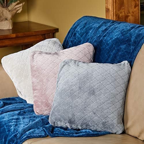 Outrageously Soft Convertible Cozee 2 in 1 Blanket and Pillow Combo- Oversized Lightweight Camping Throw That Folds Into Travel Pillow 60 x 70 Inches - Sapphire Blue - Image 4