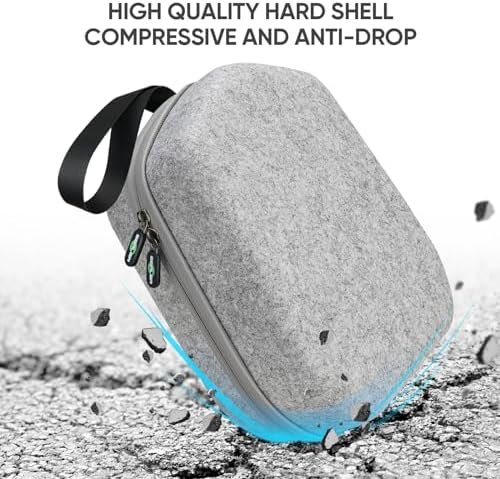Hard Carrying Case Compatible with Meta Quest 3S/Quest 3/Oculus Quest 2/Vision Pro Official Original/Elite Strap VR Headset and Controller Accessories, Suitable for Travel and Home Storage - Image 6