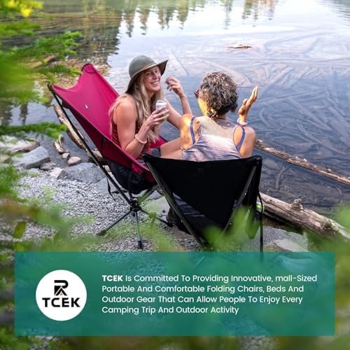 Swivel Portable High Back Camping Chair Small Compact Lightweight Folding Chairs for Adults, Outdoor Collapsible Backpack Chair for Camp, Travel, Sports, Easy Carry and Quick Setup - Image 9
