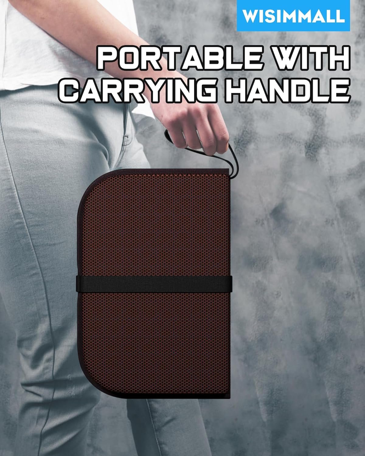 Gel Seat Cushion, Portable Travel Cushion for Long Sitting, Thick & Foldable, 16.5" x 12" Large Size Chair Seat Cushions for Office Chair Car Wheelchair, Relief Sciatica Coccyx Pain - Image 9