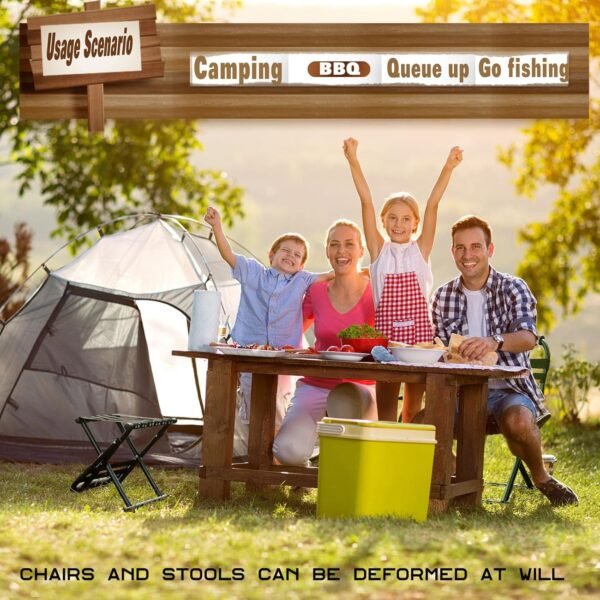 Portable Folding Camp Chair for Adults, Lightweight Compact Travel Chair Adult Folding Lightweight Camp Chair - Image 3