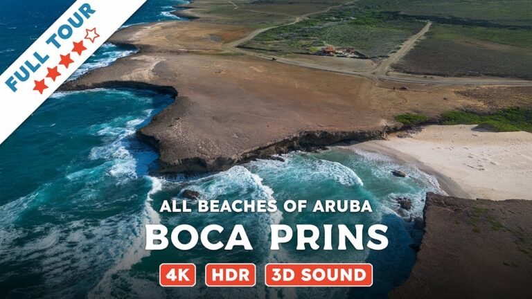 Boca Prins, Aruba — Beach Walking Videos of ALL Beaches of Aruba (4K, HDR, 3D Sound)